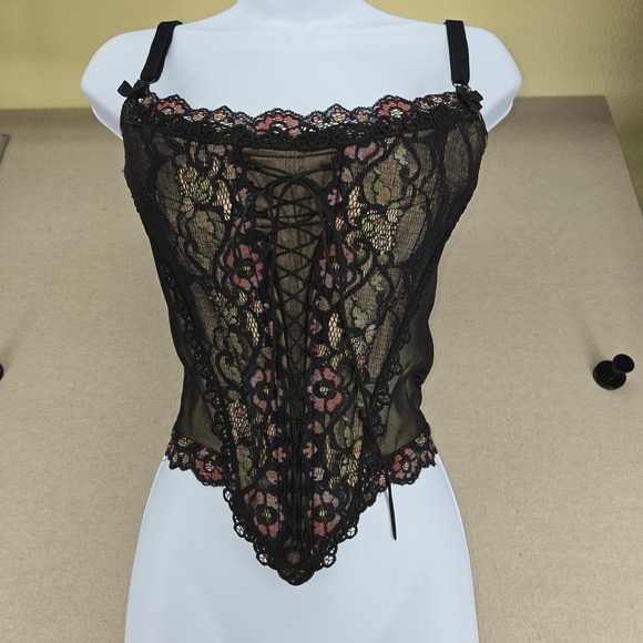 Catwalk Couture Tops - Vintage Catwalk Collection London Lace Up Corset Top Y2K Grunge Fairy